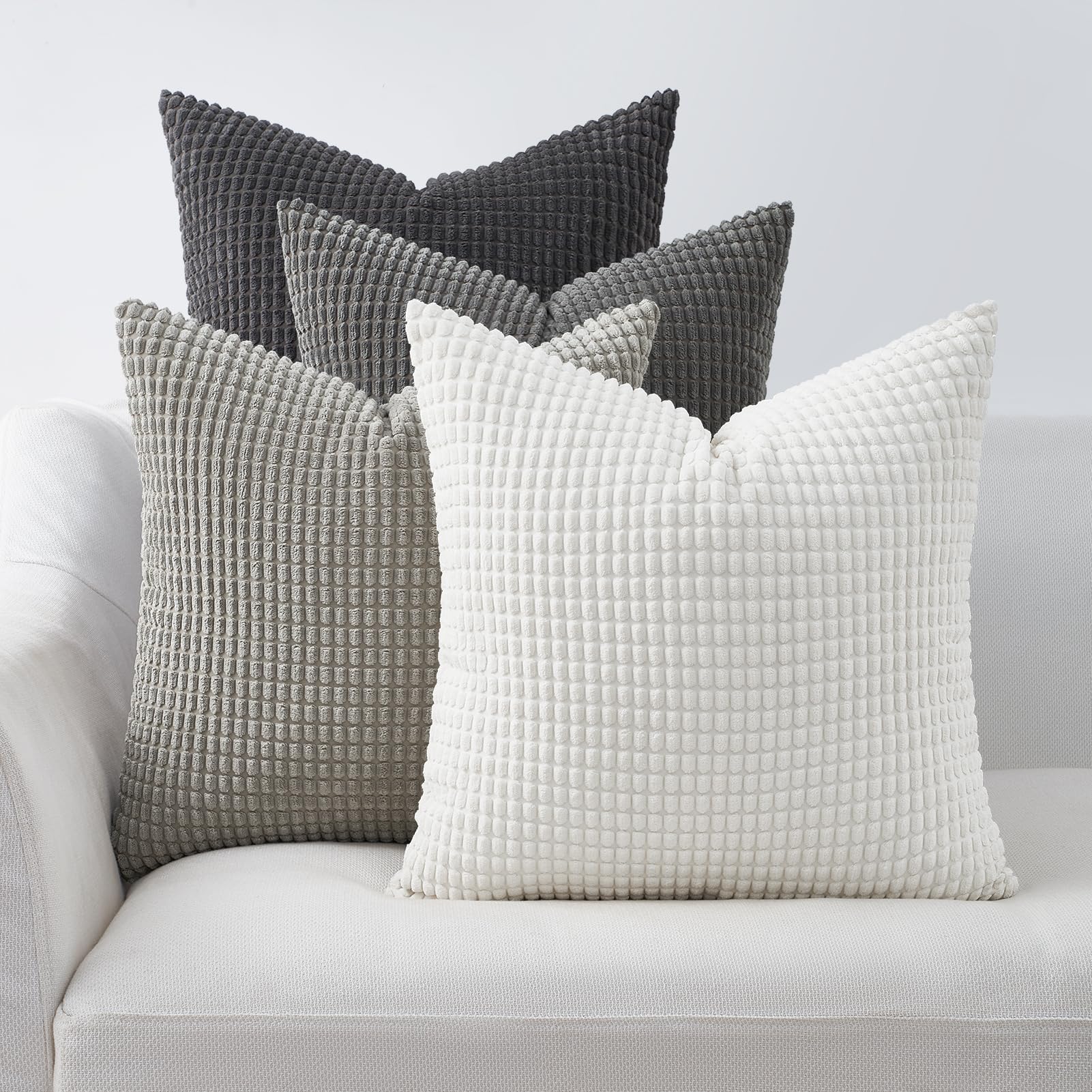 Boho Beige Throw Pillow Cover — 24"