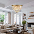 Round Luxe Black Chandelier — 12-Light - View 2