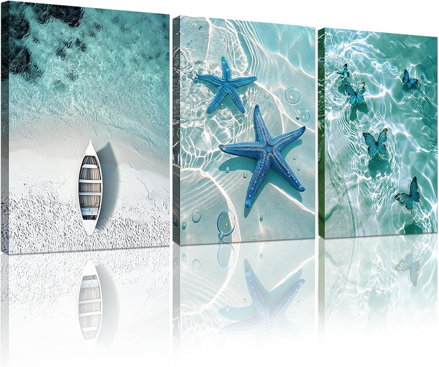 Black Framed Wall Art — 16" — 16 x 24 in x 3 pcs