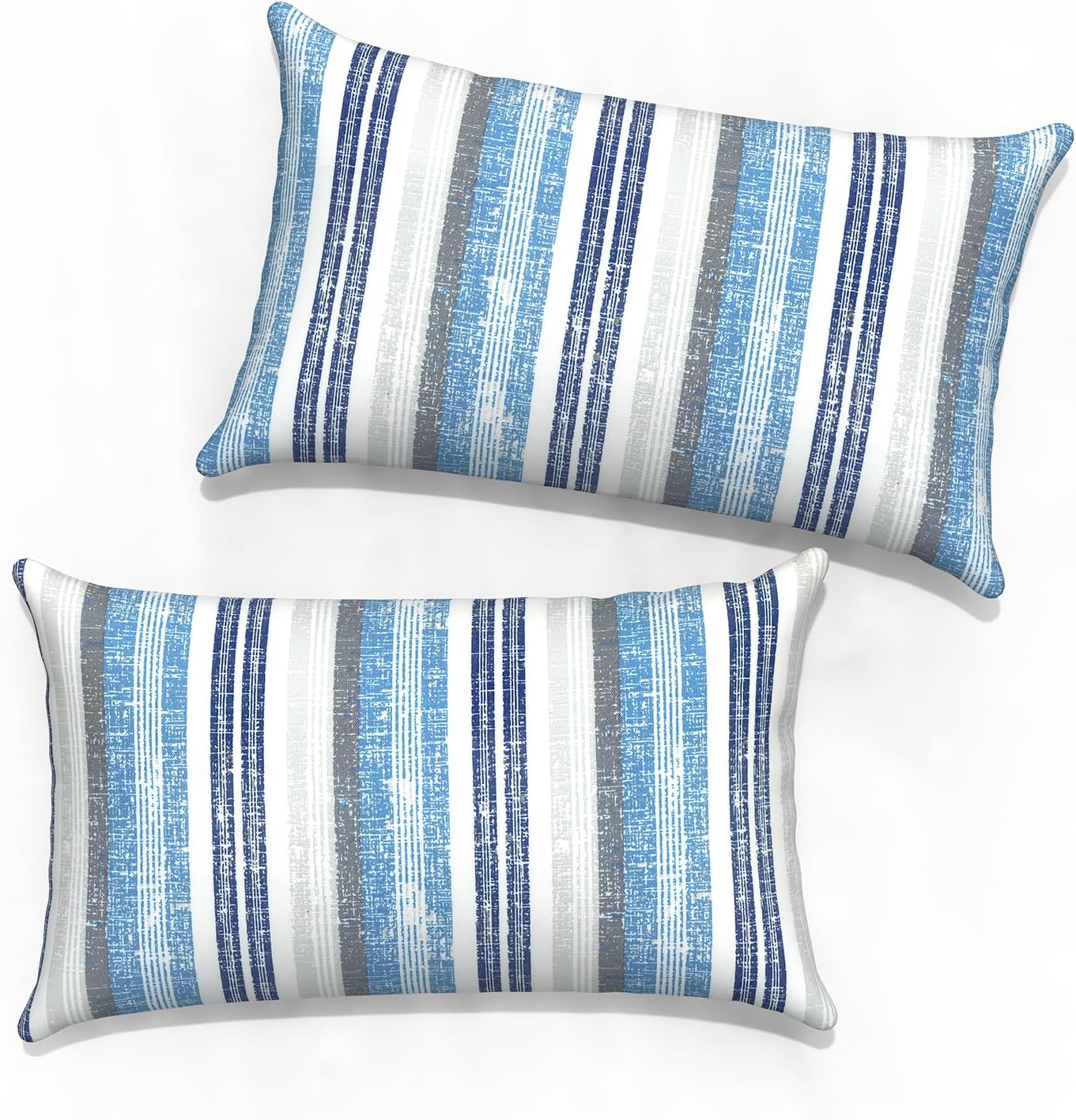Vintage Modern Beige Throw Pillow Cover — 18" — 20" x 12" (Pack of 2)
