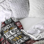 Blue Throw Pillow — 60" - View 6