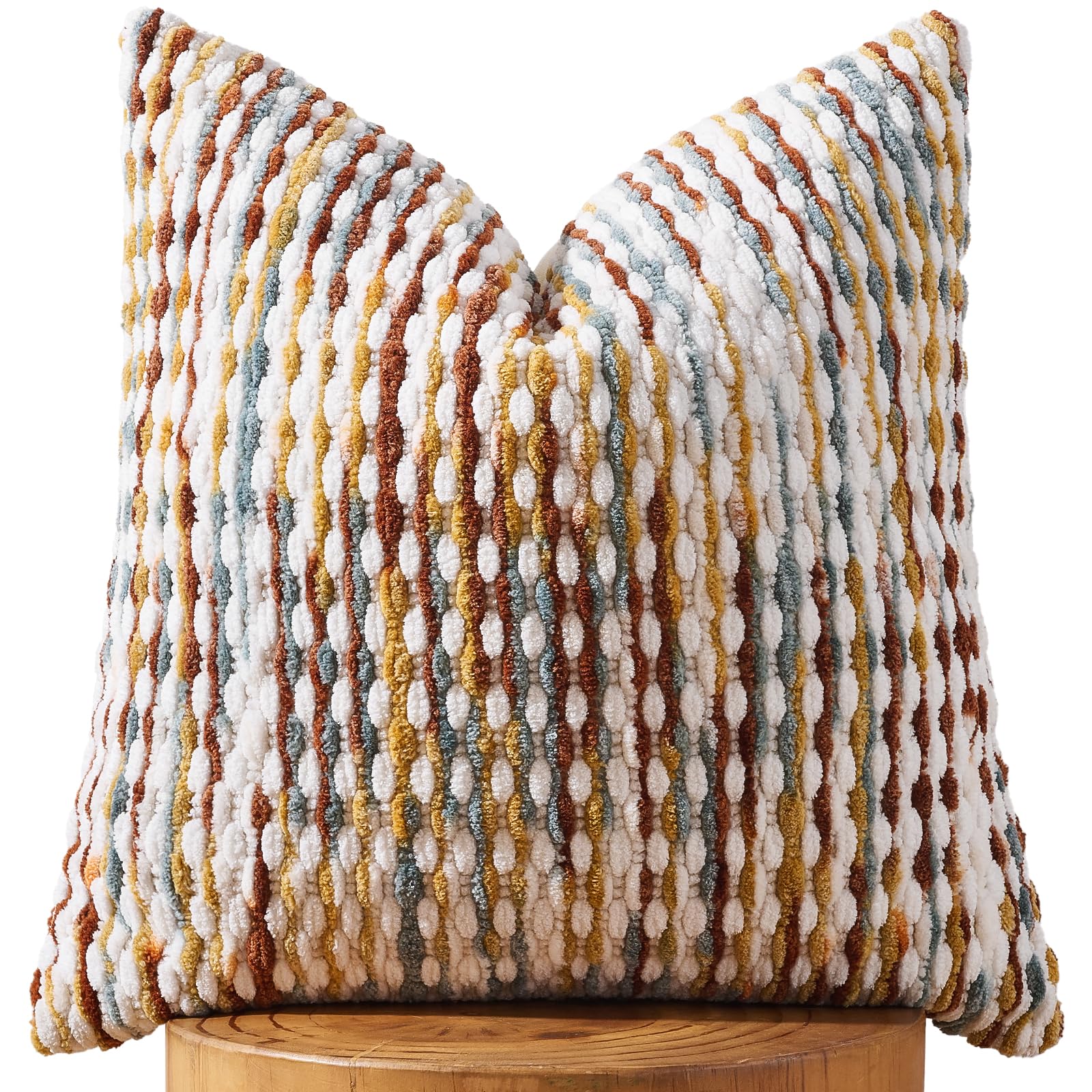 Tufted Boho Black Pillow Cover — 18"
