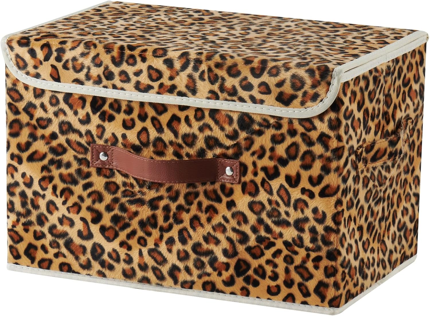 Velvet Luxe Black Storage Bin — Set of 1 — Large (Set of 1)