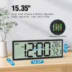 Battery Operated Wall Clock — 14.5" - View 3