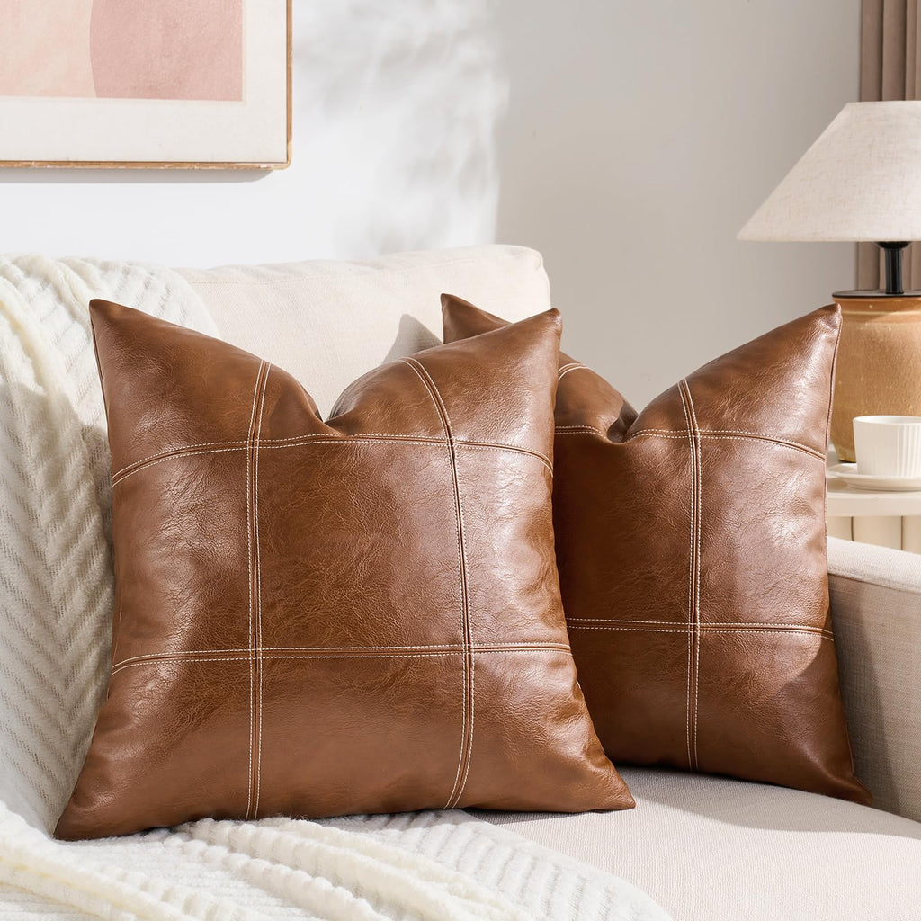 Boho Beige Throw Pillow Cover — 18"