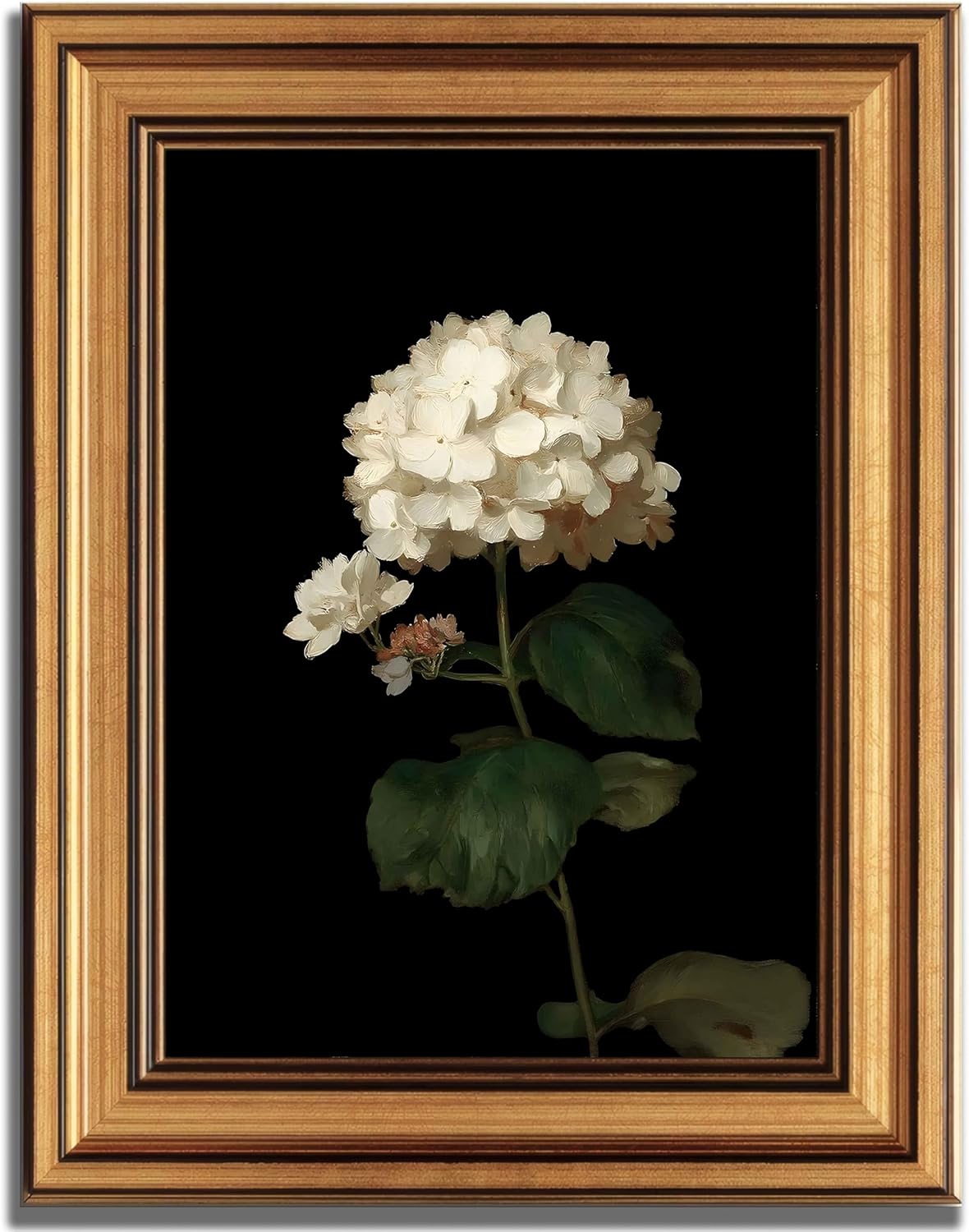 Framed Luxe Metal Canvas Wall Art — 11" — flower