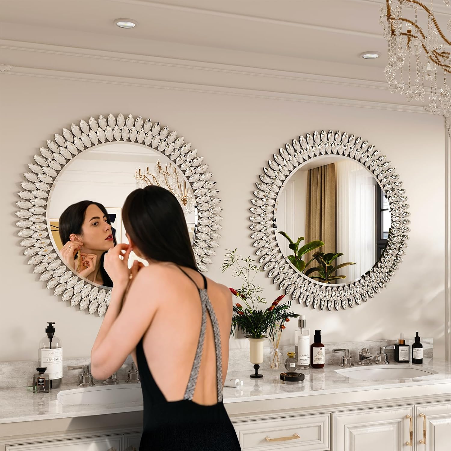 Beveled Luxe Glass Wall Mirror — 26" - View 5
