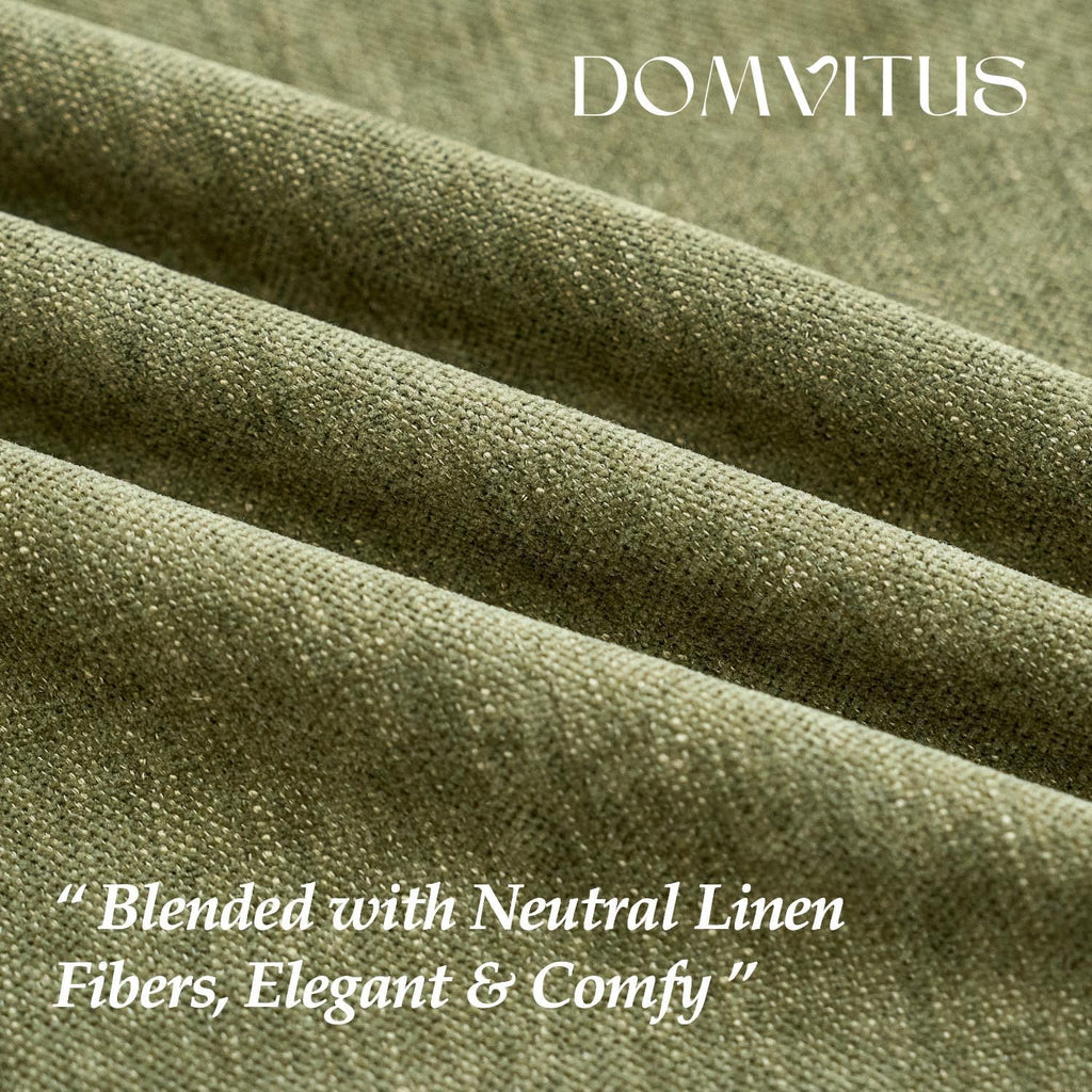 Linen Boho Beige Throw Pillow Cover — 20" - View 3