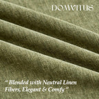 Linen Boho Beige Throw Pillow Cover — 20" - View 3