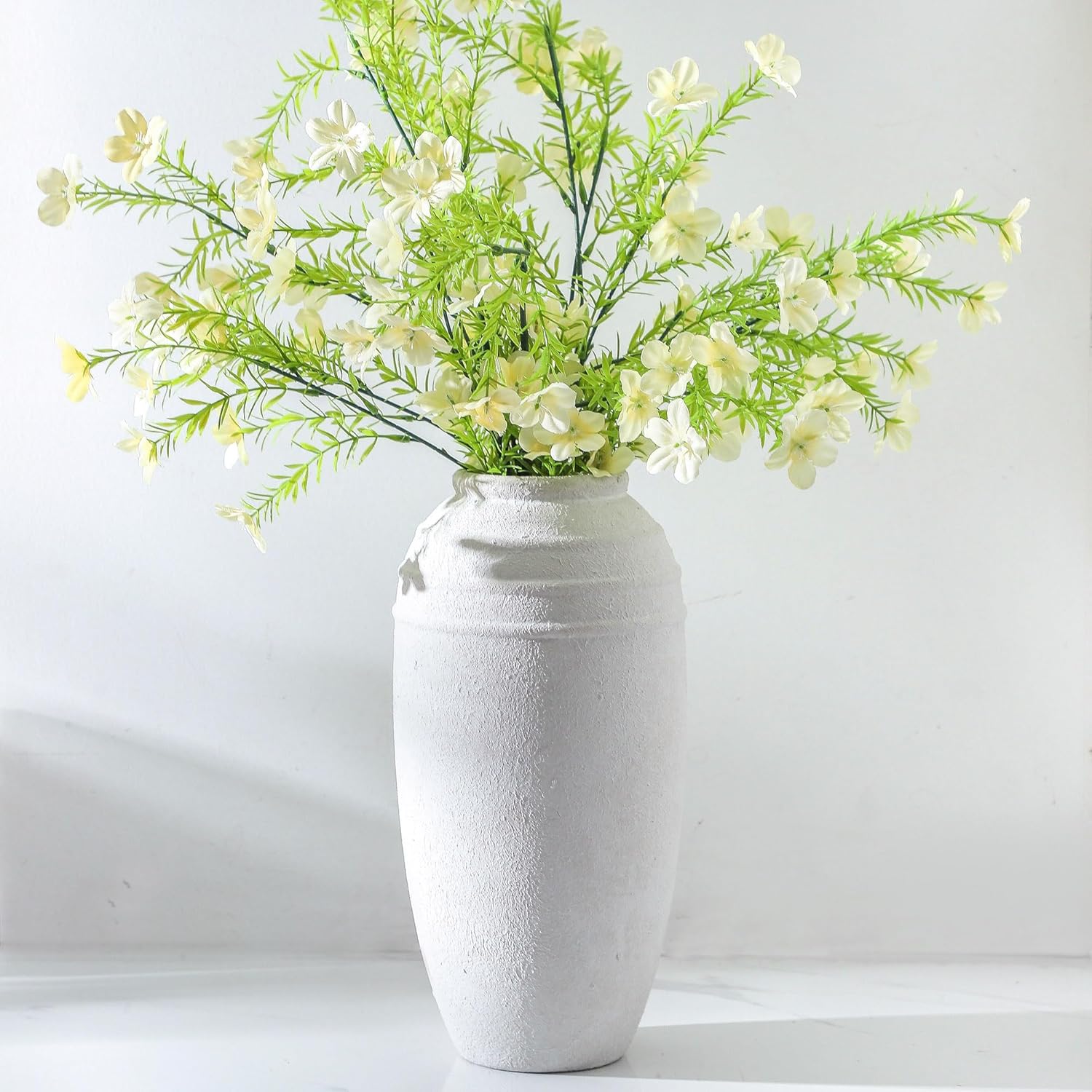 Farmhouse Ceramic Flower Vase — 41" — 101-5-12.87in