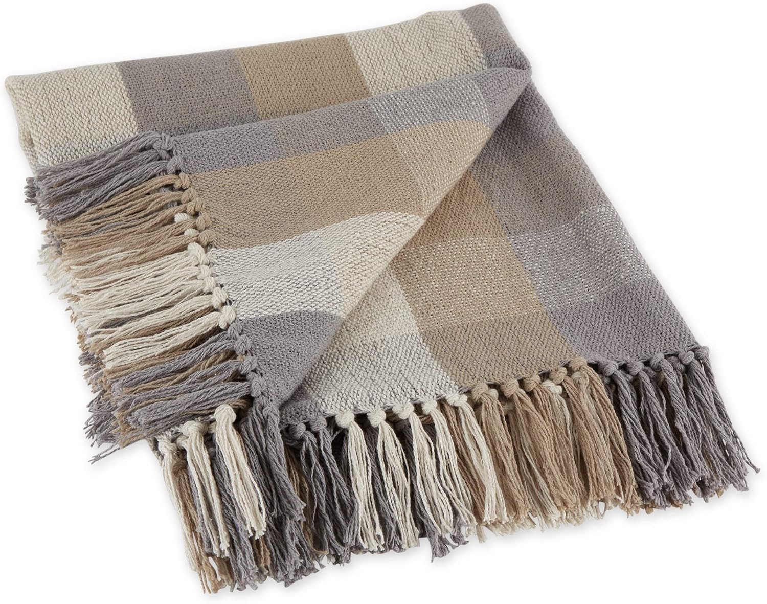 Farmhouse Beige Throw Pillow — 60" — 50x60"