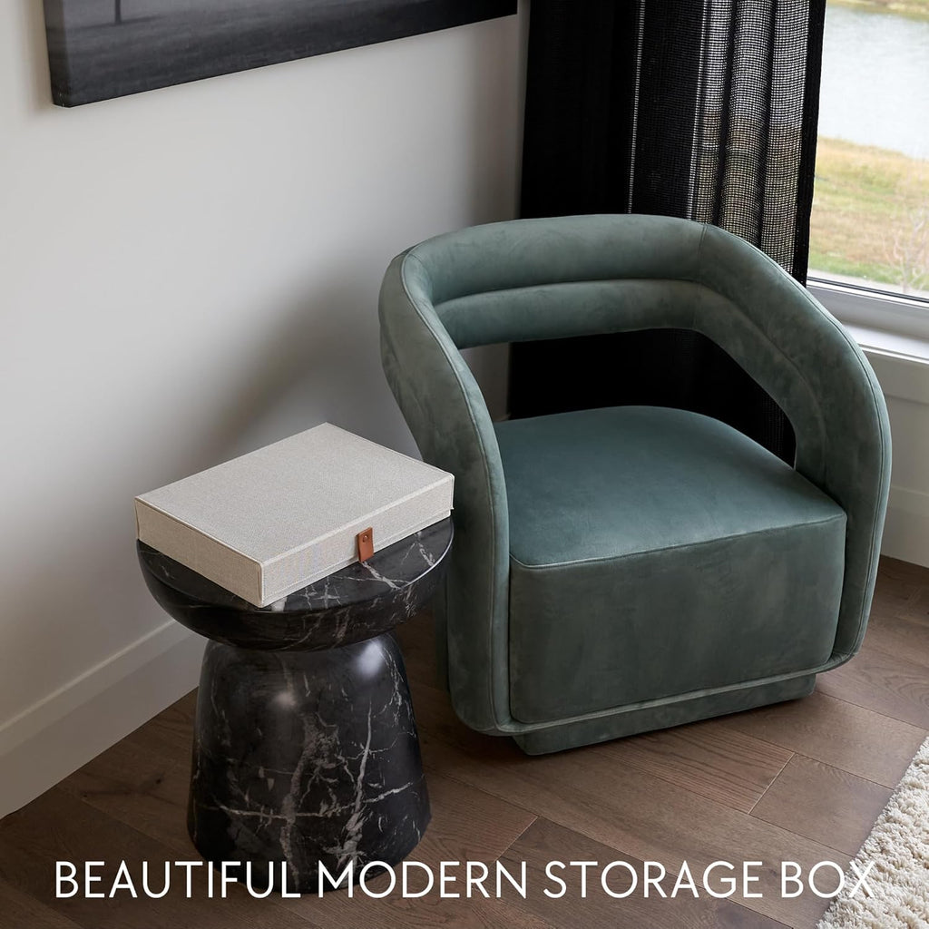 Linen Grey Storage Basket - View 2