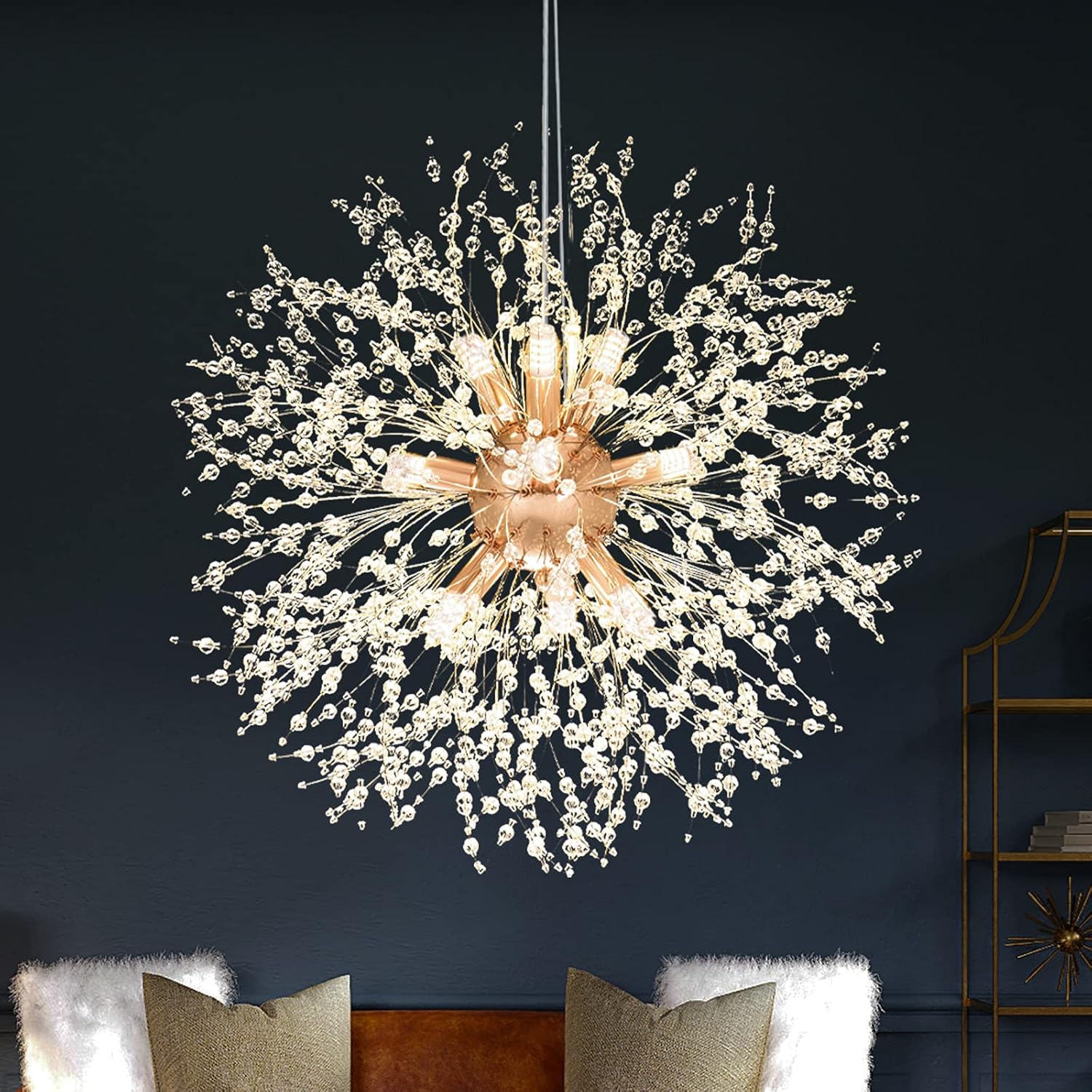 Luxe Gold Chandelier — 8-Light — Gold