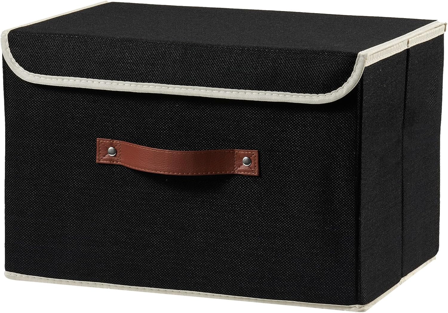 Linen Beige Storage Bin — Set of 1 — Large (Set of 1)