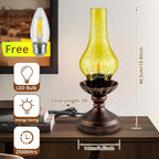 Dimmable Farmhouse Green Bedside Lamp - View 5