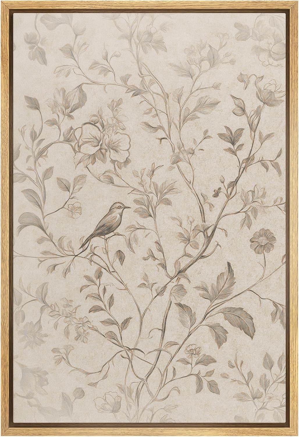 Framed Farmhouse Fabric Wall Art — 24" — 24"L x 16"W