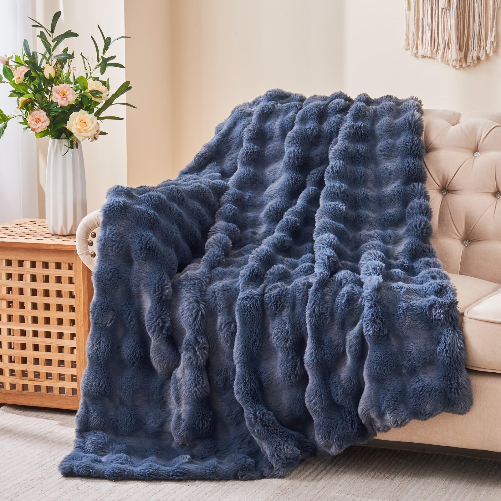 Boho Grey Throw Pillow — 60"