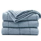 Knit Beige Throw Pillow — 50"