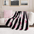 Black Throw Pillow — 50" — Black