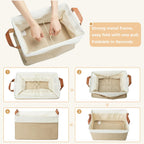 Beige Storage Bin - View 7