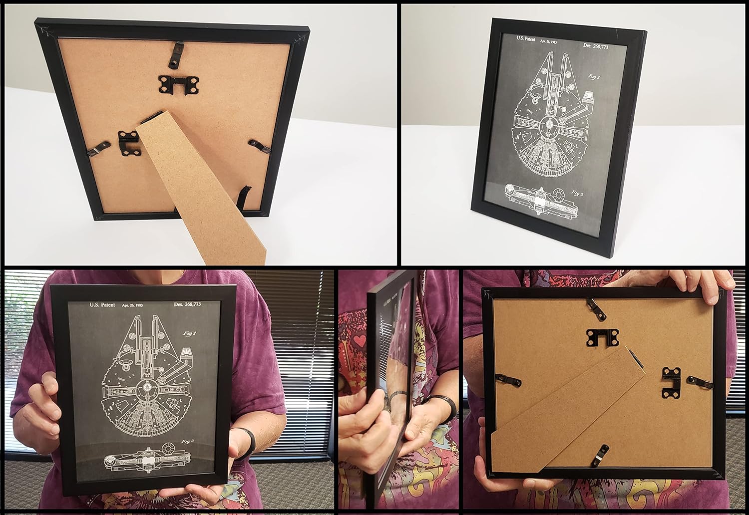 Black Framed Wall Art — 8" - View 4