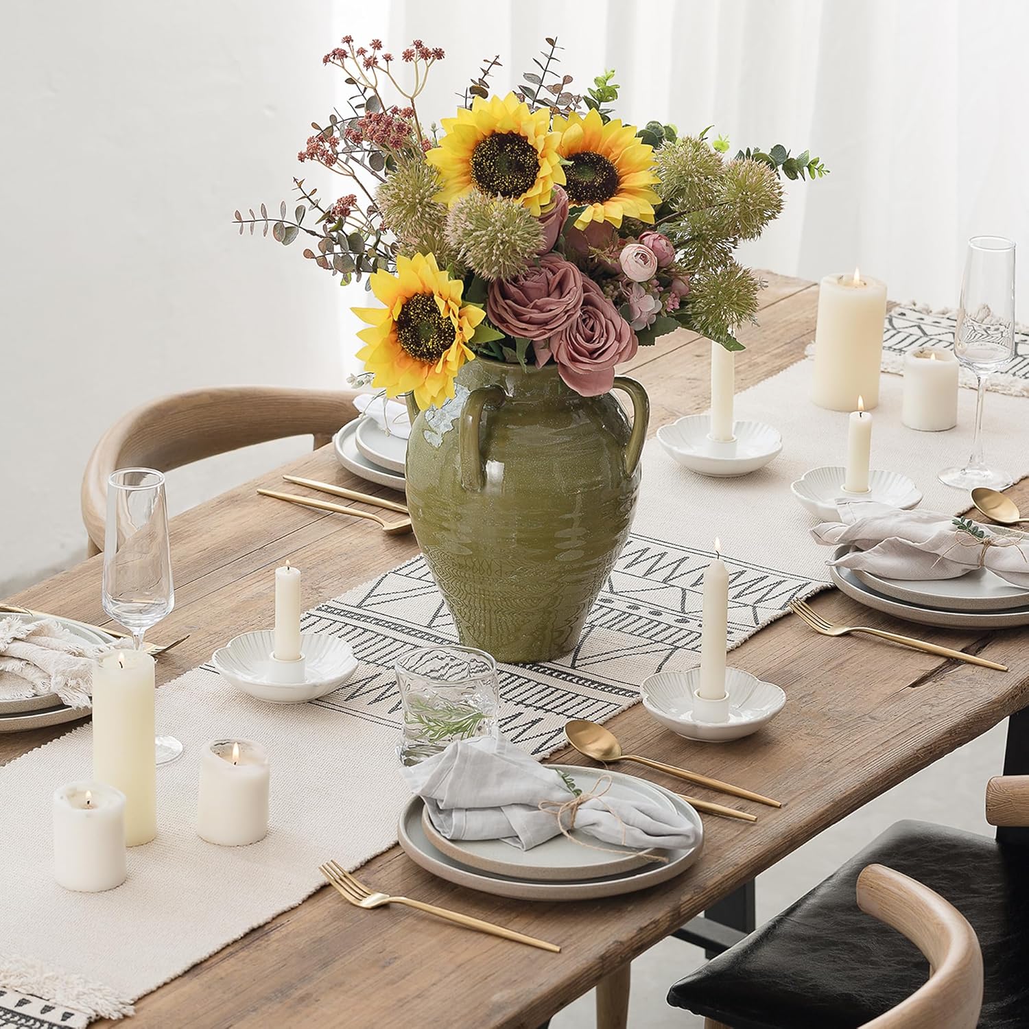 Vintage Farmhouse Black Candle - View 4