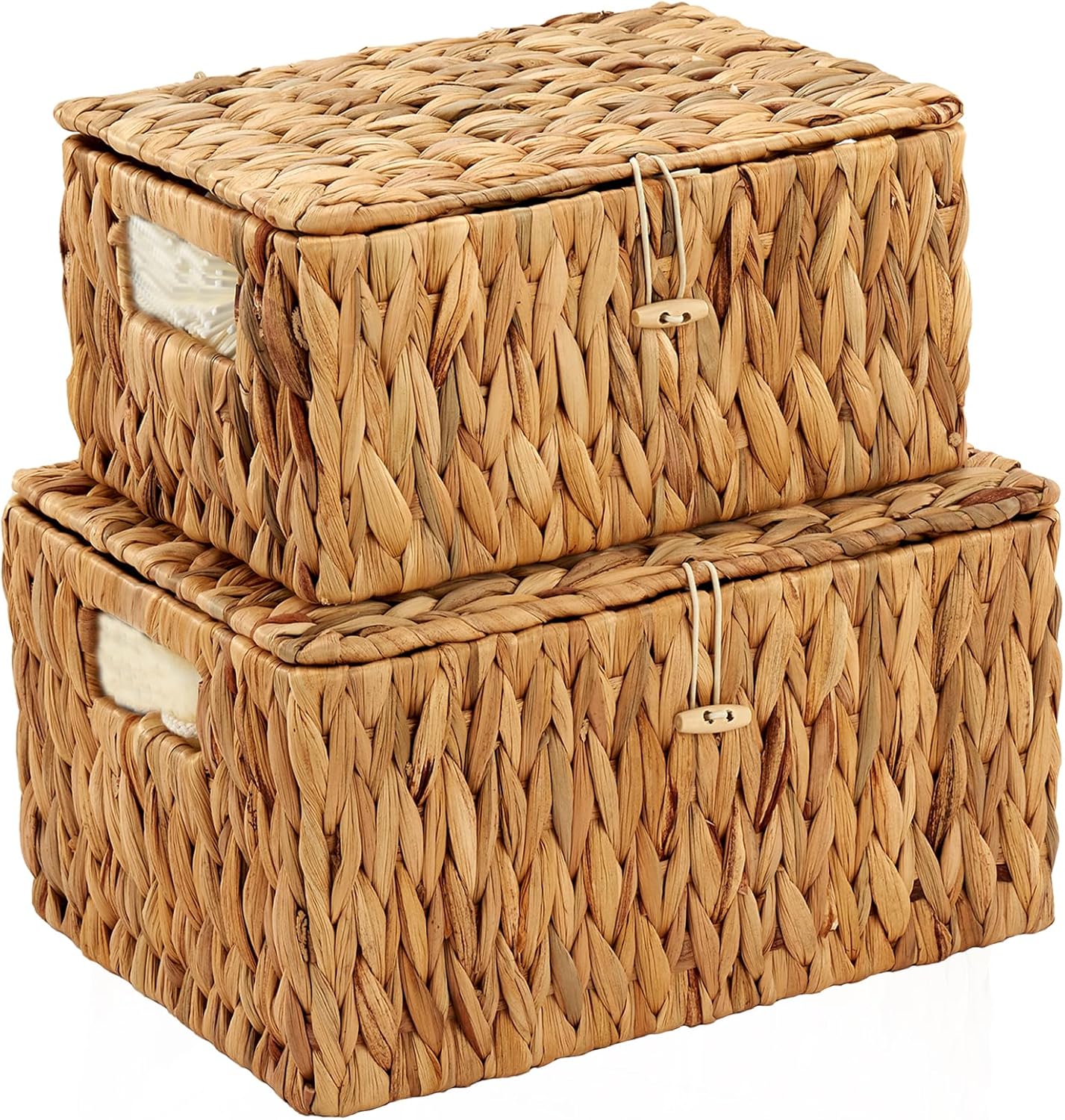 Boho Beige Storage Basket — 13" — 13"x10"x7"