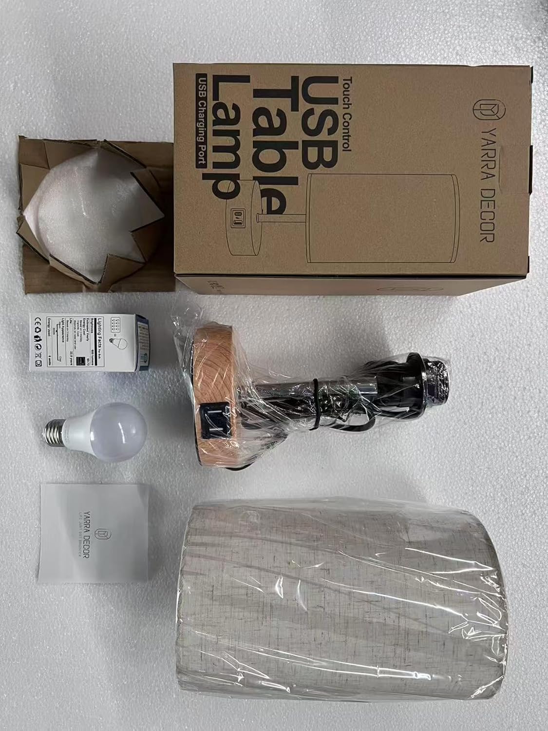 Dimmable Black Nightstand Lamp - View 8