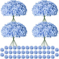 Blue Artificial Flowers — 120 Pcs