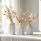 Boho Beige Decorative Vase — Set of 3