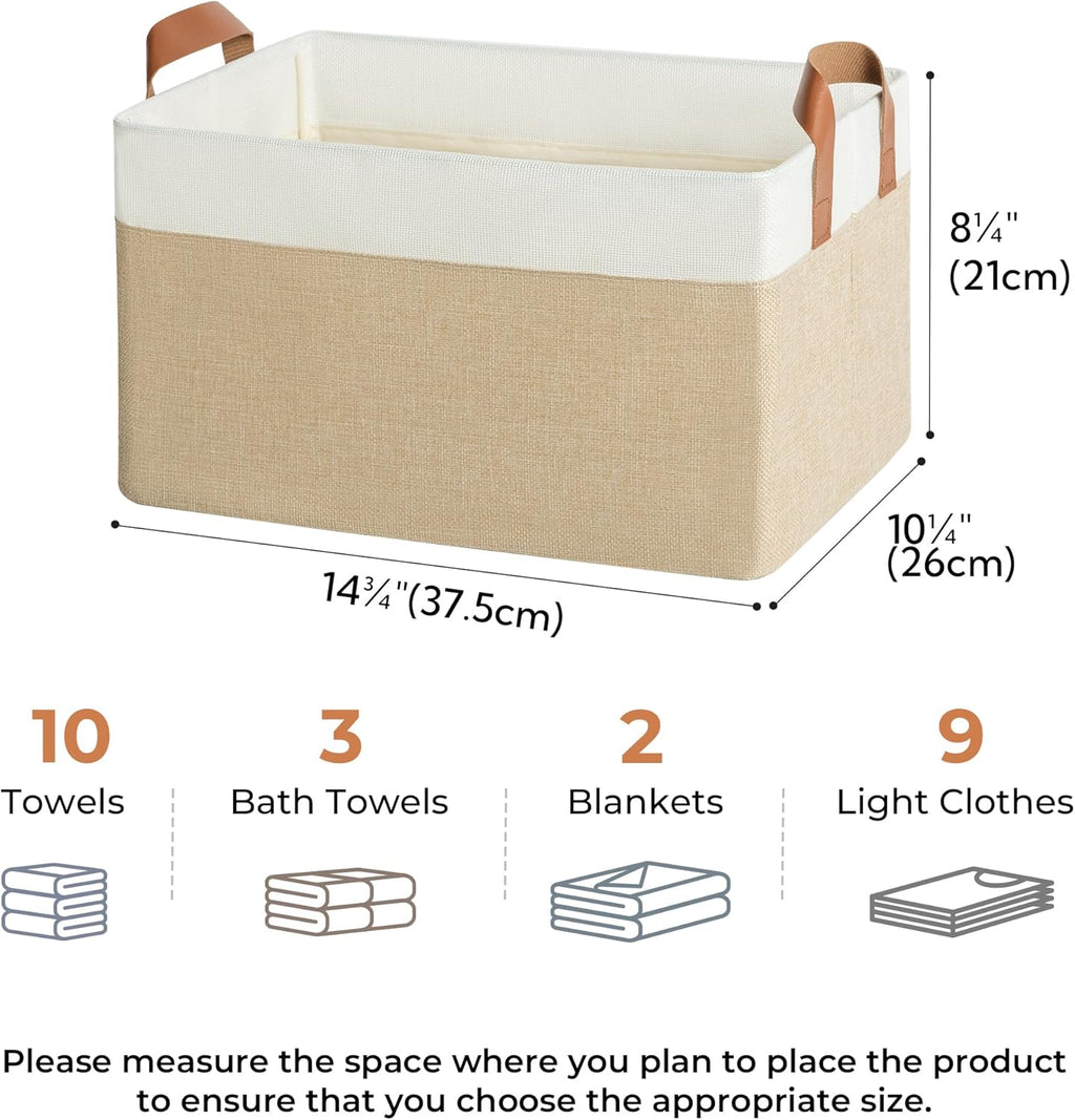 Beige Storage Bin - View 6