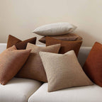 Boho Beige Throw Pillow Cover — 18" - View 4