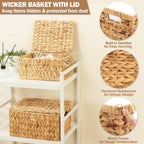 Boho Beige Storage Basket — 13" - View 2