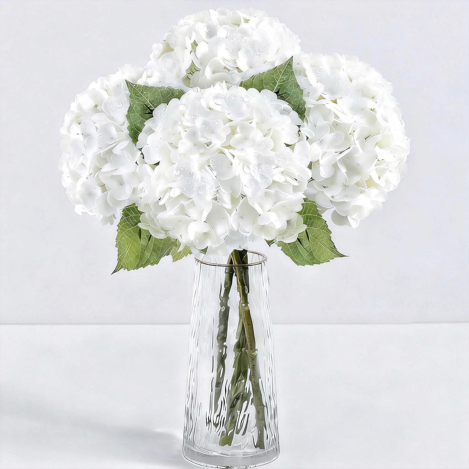 Blue Artificial Flowers — 21" — White