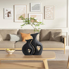 Modern Beige Flower Vase — 9.7" - View 8