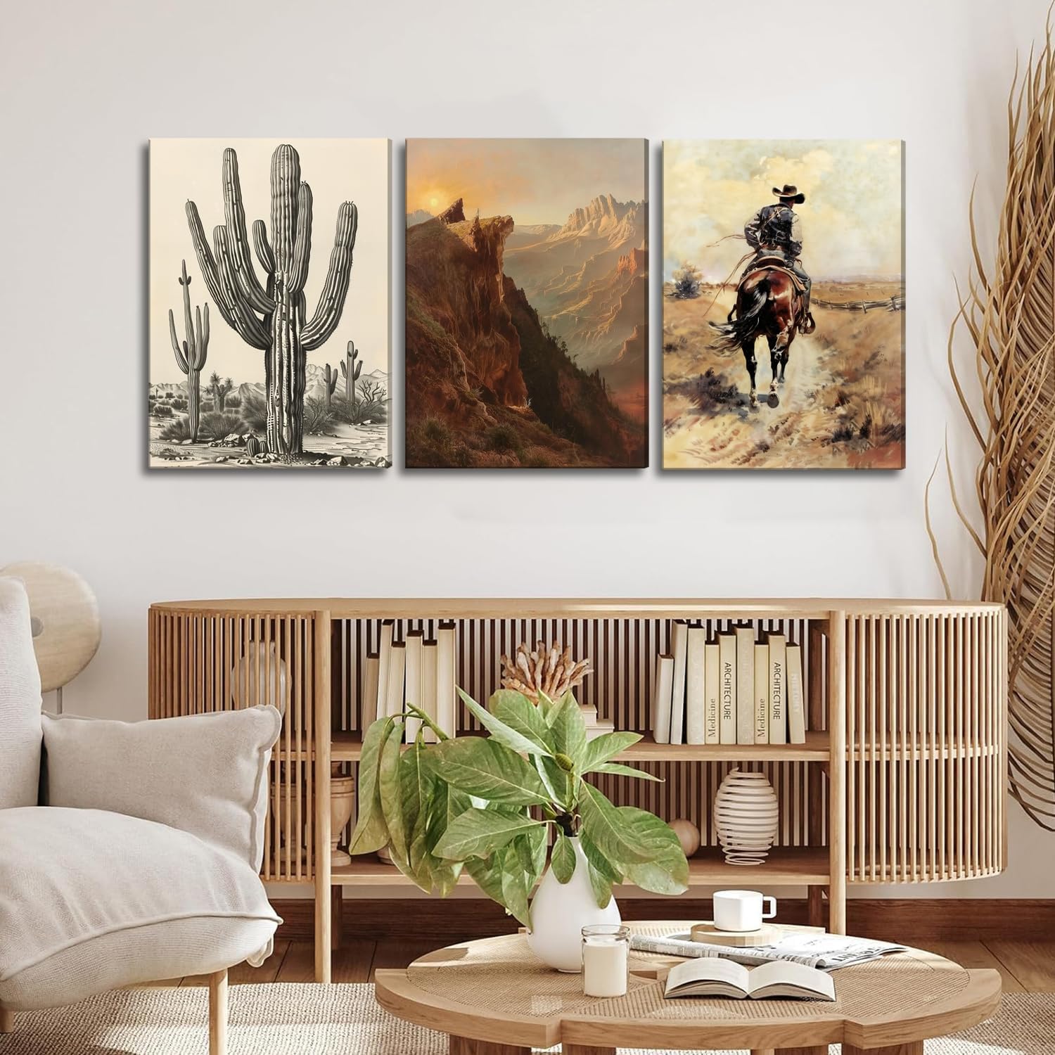 Framed Farmhouse Blue Wall Decor — 16" - View 3