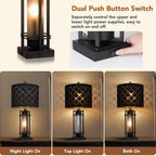 USB Modern Metal Bedside Lamp — Set of 2 - View 2