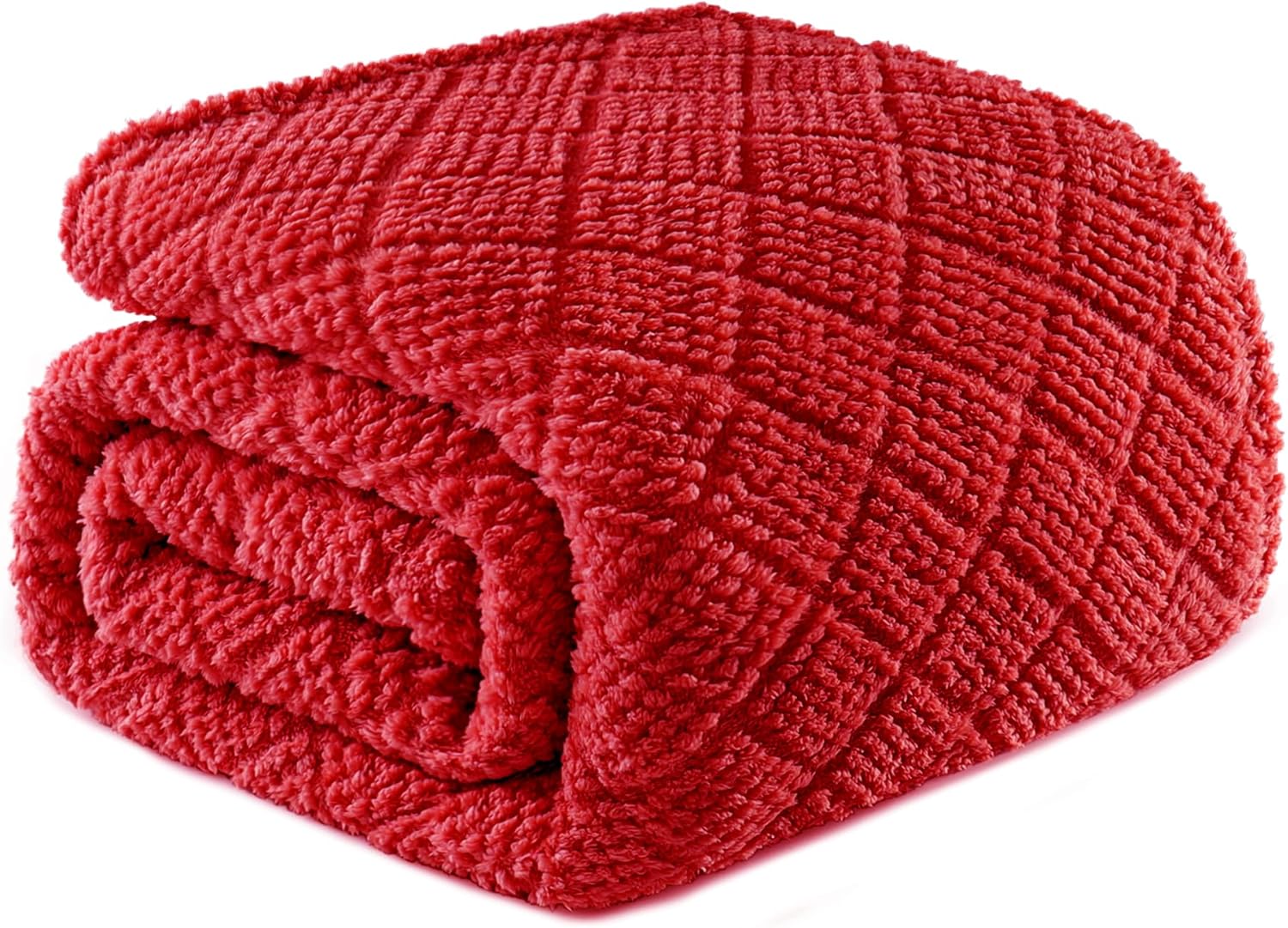 Black Throw Pillow — 60" — Red