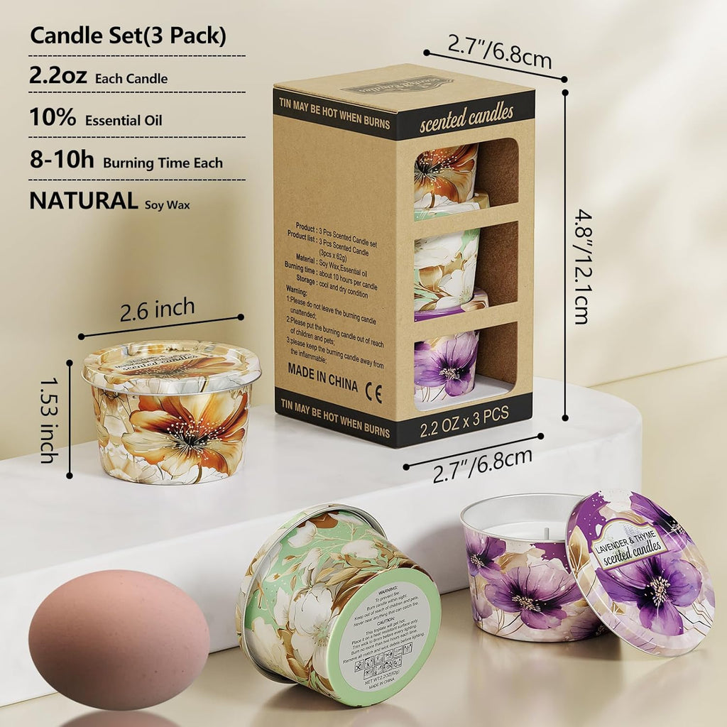 Soy Wax Wood Scented Candle - View 3