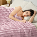 Beige Throw Pillow — 50" — Coral Pink