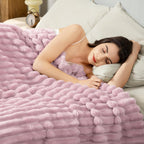 Beige Throw Pillow — 50" — Coral Pink