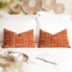 Lumbar Boho Beige Throw Pillow Cover — 20" - View 6