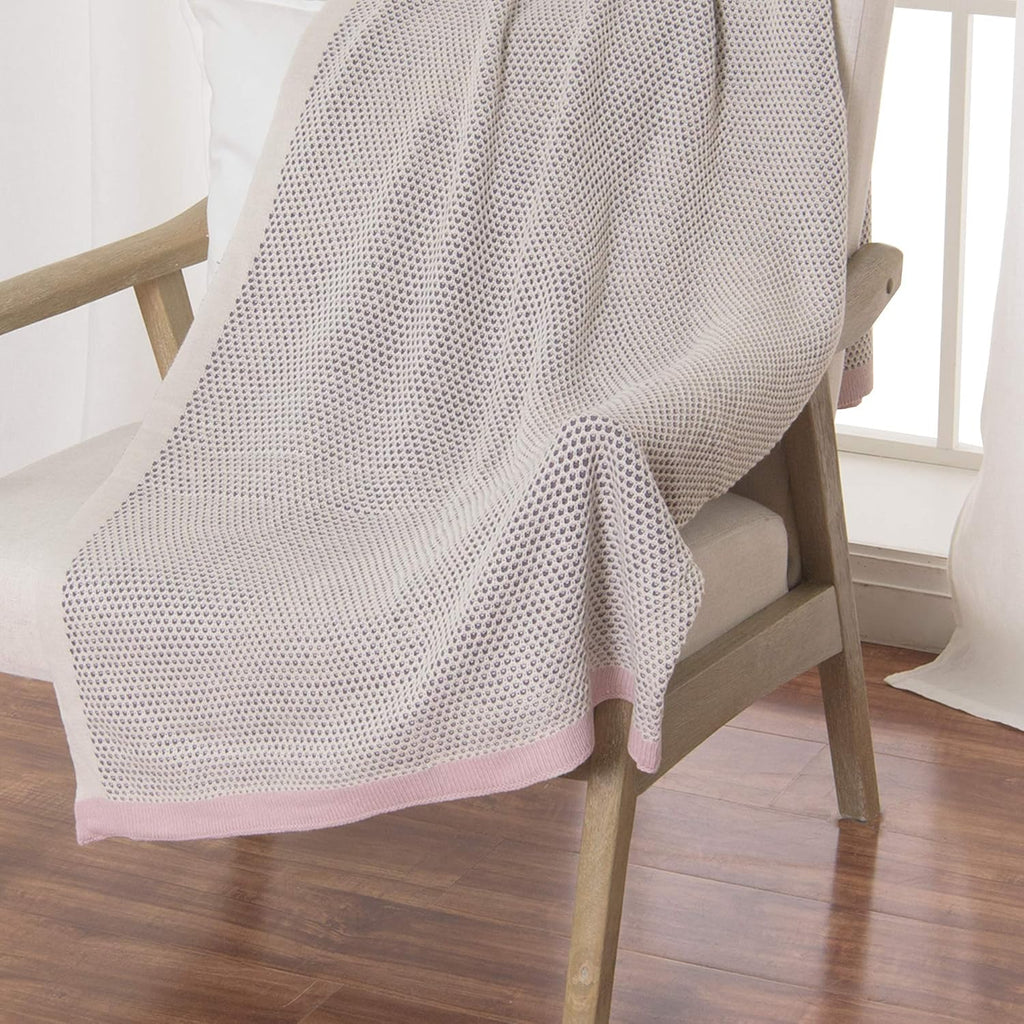 Knit Blue Throw Pillow — 50" - View 7