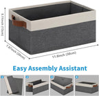 Beige Storage Bin — 11.8" - View 3