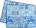 Boho Blue Throw Pillow Cover — 18" — Blue Classic Bohemian