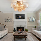 Luxe Gold Chandelier — 4-Light - View 4