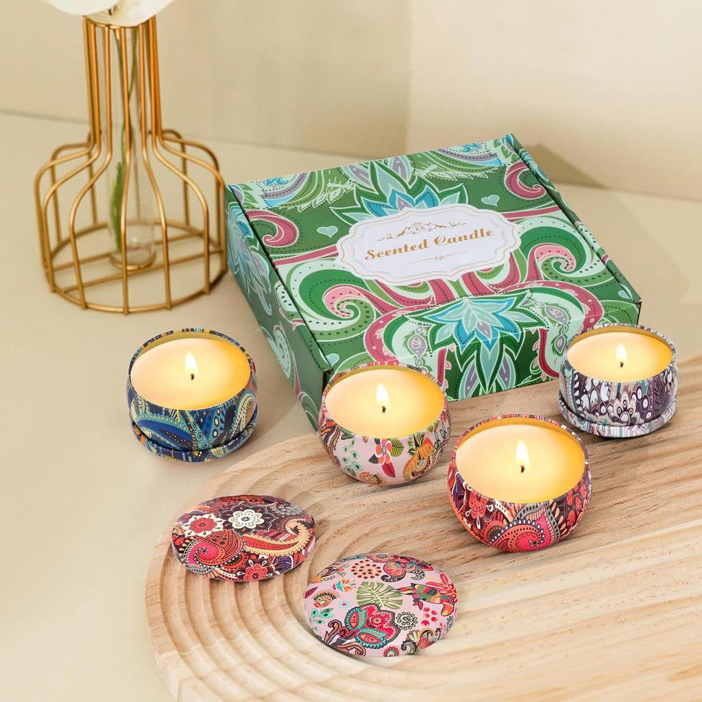 Soy Wax Metal Scented Candle - View 3