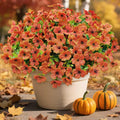 Orange Artificial Plant — 12 Pcs