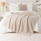 Beige Throw Pillow — 50" - View 8