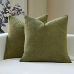 Linen Boho Beige Throw Pillow Cover — 20"